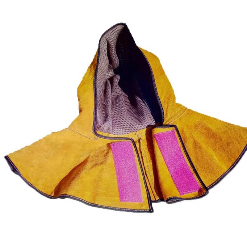 SEIWEI Leather Welding Hood Cowhide Split Leather Welding Mask Cover