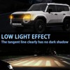PGTOPONE Switchback White/Amber LED Front Bumper Fog Light DRL/Turn Signal