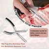 lasuroa Rib Membrane Remover, Stainless Steel Rib Prep Tool with