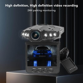 4K Dual Dash Cam with WiFi & GPS, 64GB Memory Card, Parking Mode, G-Sensor,Recording & Hard-Wire Kit for Car