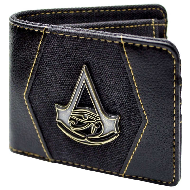 Assassins Creed Origins Bayek Gold Crest Wallet Bi-Fold Coin Pocket
