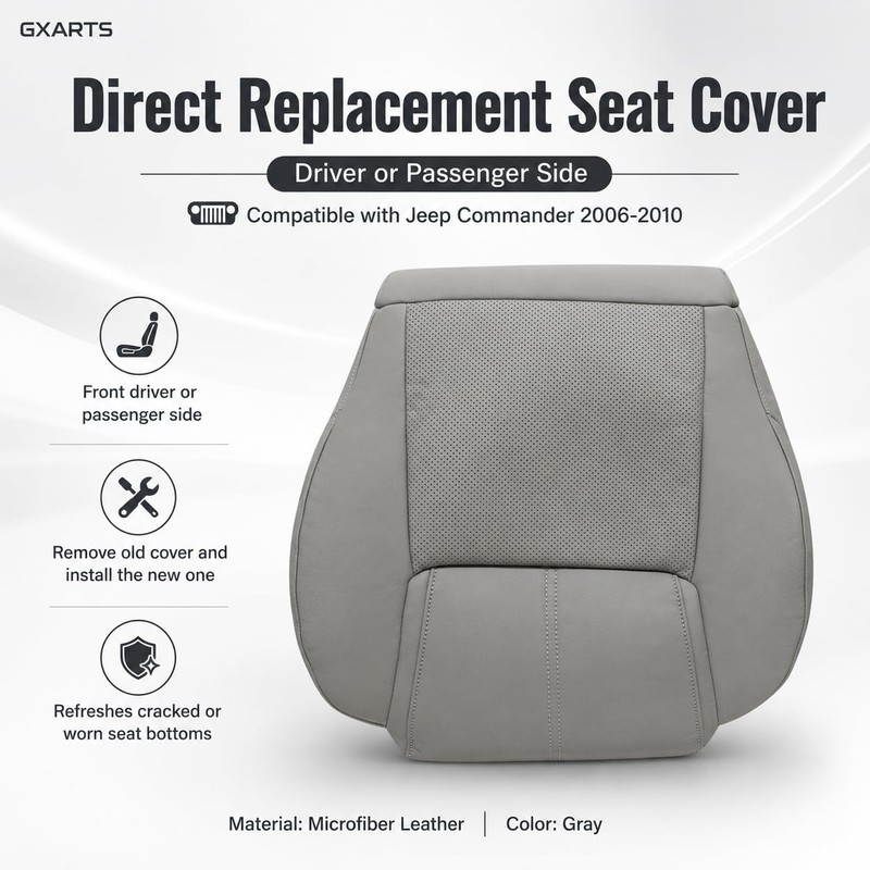 GXARTS Seat Cover Replacement Fit for Jeep Commander Limited 2006-2010