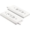 White Tilt Window Latch; 2-1/8" Screw Holes - Package