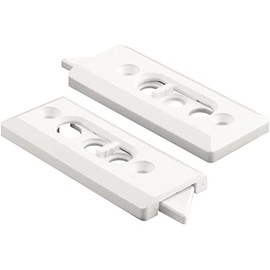 White Tilt Window Latch; 2-1/8" Screw Holes - Package
