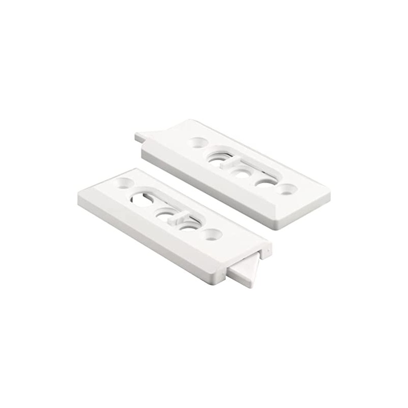 White Tilt Window Latch; 2-1/8" Screw Holes - Package