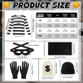 Burglar Costume Adults (L)