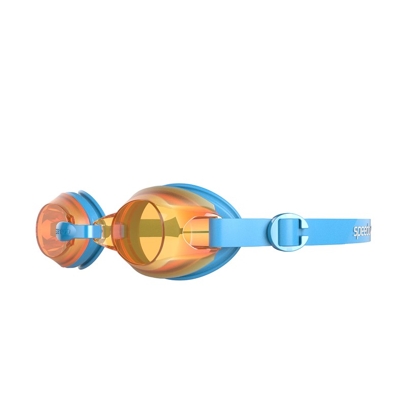 Speedo Kid's Jet Swimming Goggles, Blue/Orange, One Size