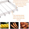 BBQ Skewers Stainless Steel Kebab Rack, 6 Kebab Skewers with