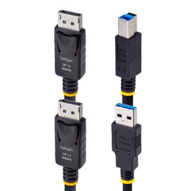 StarTech.com 6ft (1.8m) DisplayPort and USB 5Gbps KVM Cable, 4K 60Hz Universal Compatible DP/USB Combo Cable for KVM Switches