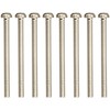 SCUD Humbucker Mounting Screws, Inch Size, 8P Chrome W-HPC