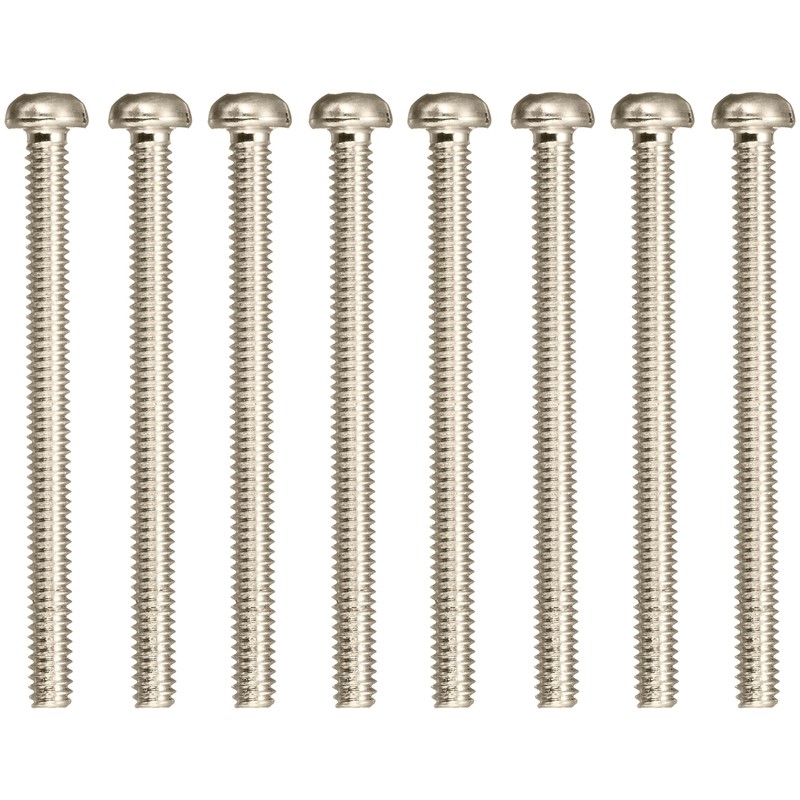 SCUD Humbucker Mounting Screws, Inch Size, 8P Chrome W-HPC