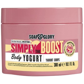 Soap & Glory Simply The Boost Body Yogurt - Lightweight Nourishing Body Moisturizer & Hydrating Skin Cream - Mood Boosting Grapefruit, Bergamot & Rhub