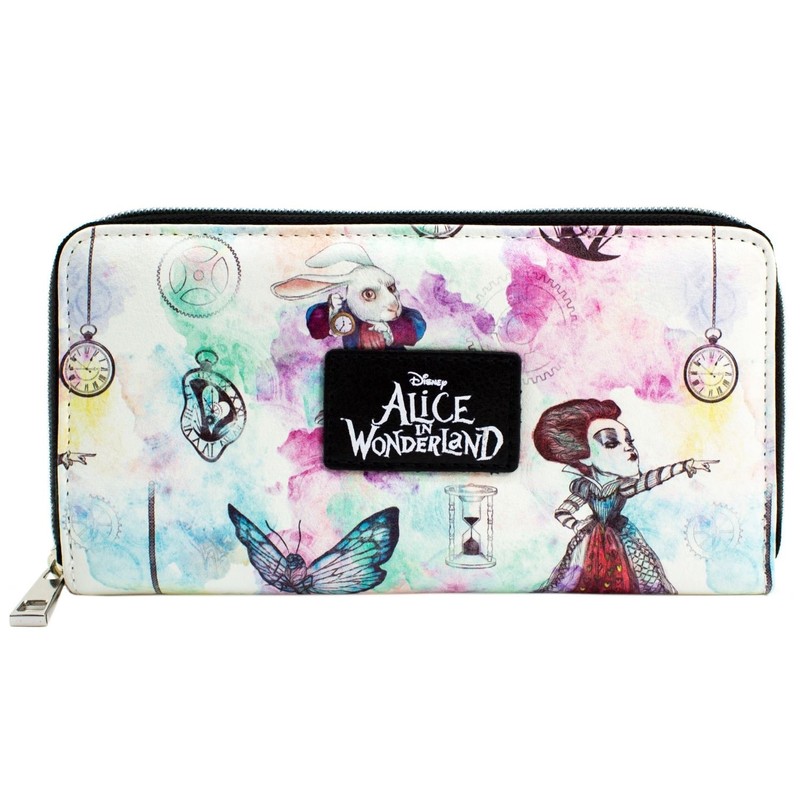 Alice In Wonderland Through the Looking Glass White Purse /