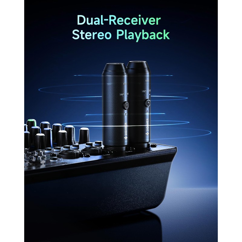 Donner XLR Bluetooth Receiver, Wireless Bluetooth Adapter for Speakers, PA
