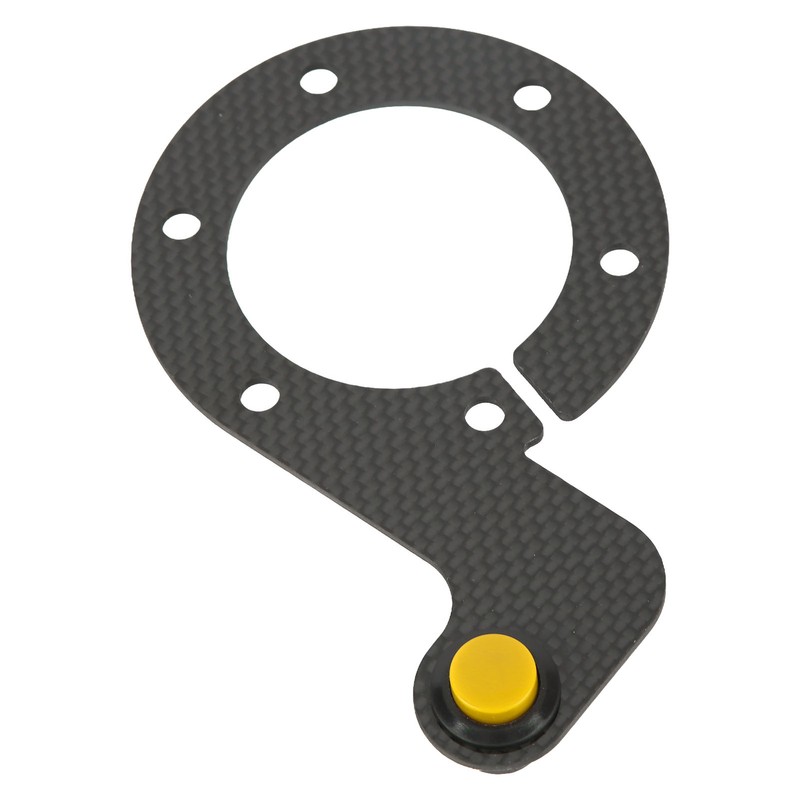 Steering Wheel Horn Button 6 Hole Carbon Fiber Comfortable Touch