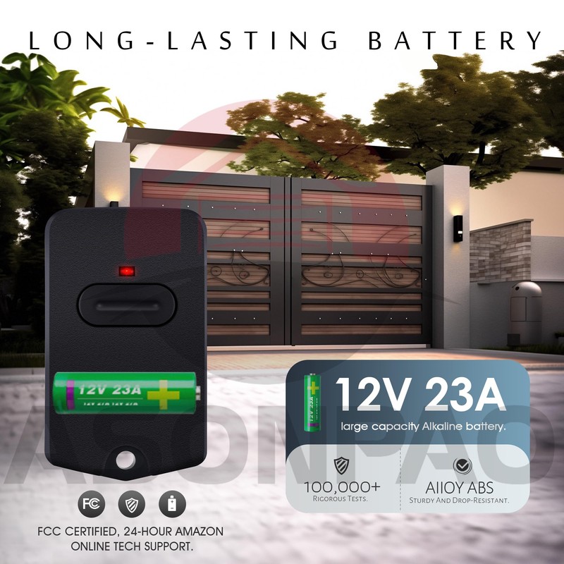 2 for Mighty Mule GTO Gate Opener Remote FM135 RB741