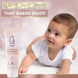 Oeight Baby Diaper Rash Cream Forte for infants, 2.53oz 100% Natural Active Ingredients | Diaper Rash Ointment Healing Ointment | Baby Diaper Rash Paste | Diaper Cream for Babies, Prevent Diaper rash