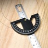 2in1 Multifunctional Magnetic Straight and Angle Measuring Ruler Woodworking Scribe