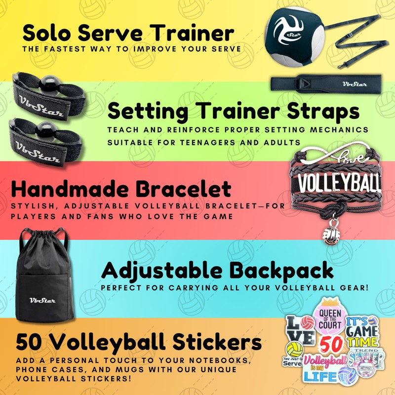 VbStar Volleyball Training Equipment Aid - Practice Your Serving, Setting