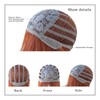 7JHH WIGS 26Inch Long Straight Wig with Bangs Ginger Wig