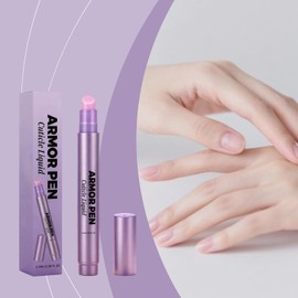 Pluma hidratante para tratamientos de uñas, para cutículas dañadas, con carcasa de ABS transparente, pluma reparadora de cutículas secas