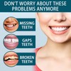 Adjustable Dentures for Snap, Whitening Dentures Fake Teeth, False Artificial