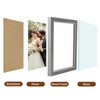 TESSTSY Double Picture Frame, Foldable 2 Photos, 13 x 18