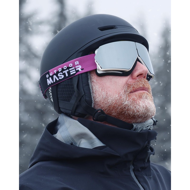 OutdoorMaster Seagull Ski Goggles, Foldable Snow Snowboard Goggles for Men