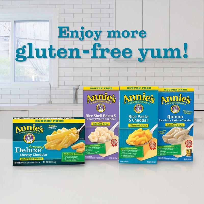 Annie's Gluten Free Macaroni and Cheese, Rice Pasta & Cheddar,