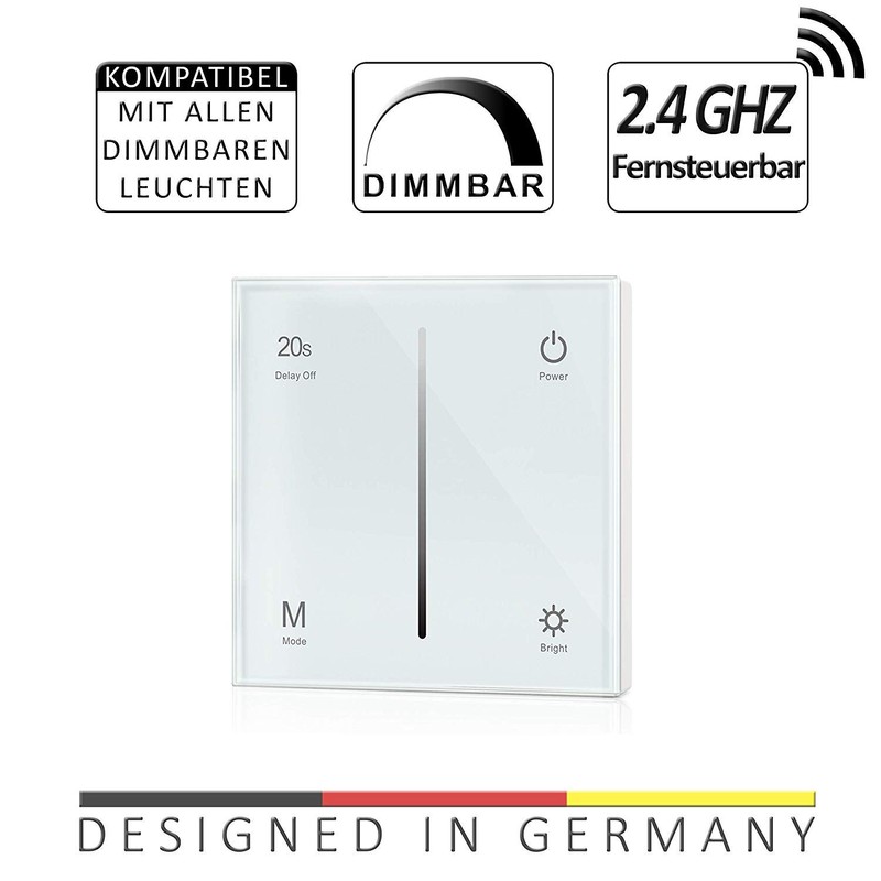 230V Dimmer With 2.4G Radio Option, TRIAC, Universally Adjustable For