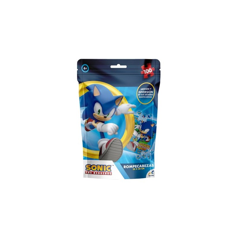 Novelty Corp Rompecabezas Bolsa Foil Sonic