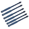 10Pcs Cross Spearhead Drill Bit Carbide Bits with 1/4in Hex