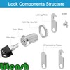 Litensh 30mm Security Mailbox Lock, Letter Post Box Lock, Cabinet