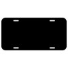 Blank Metal License Plate Solid Black 12" x 6" 0.025
