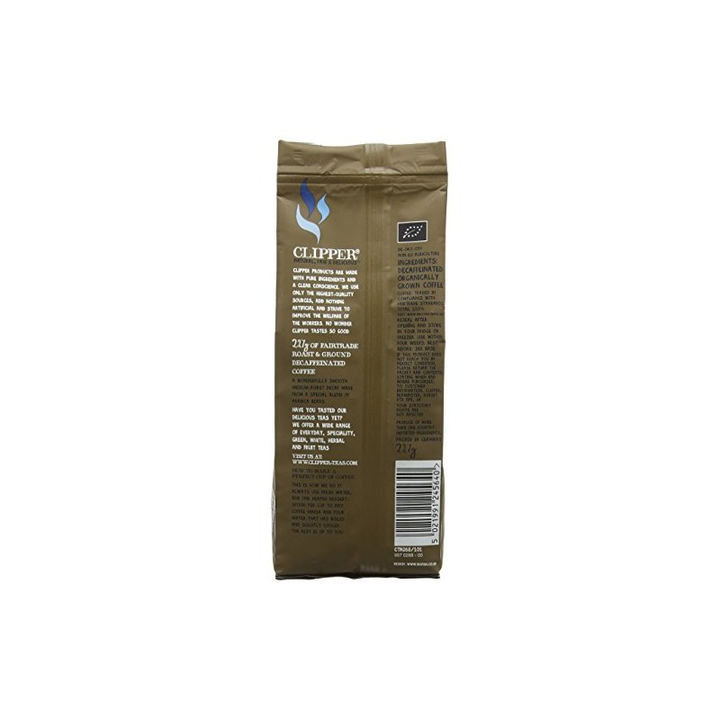 Clipper 3 Medium Anytime Decaf Roast and Ground Coffee, 227