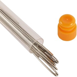 9Pcs Silver Large Eye Needle Set, Stainless Steel Embroidery Thread Needle, Embroidery Needles for Hand Sewing, Big Eye Needle Hand Sewing Needles,Easy to Carry Sewing Sharp Needles