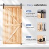 EaseLife 8 FT Sliding Barn Door Track and Handle Hardware