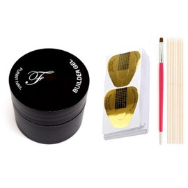 Funny nail extension set, builder gel 12g + gel foam 100p + nail brush + wood stick 10p, 1 set / 퍼니네일 연장세트, 빌더젤 12g + 젤폼지 100p + 네일브러쉬 + 우드스틱 10p, 1세트