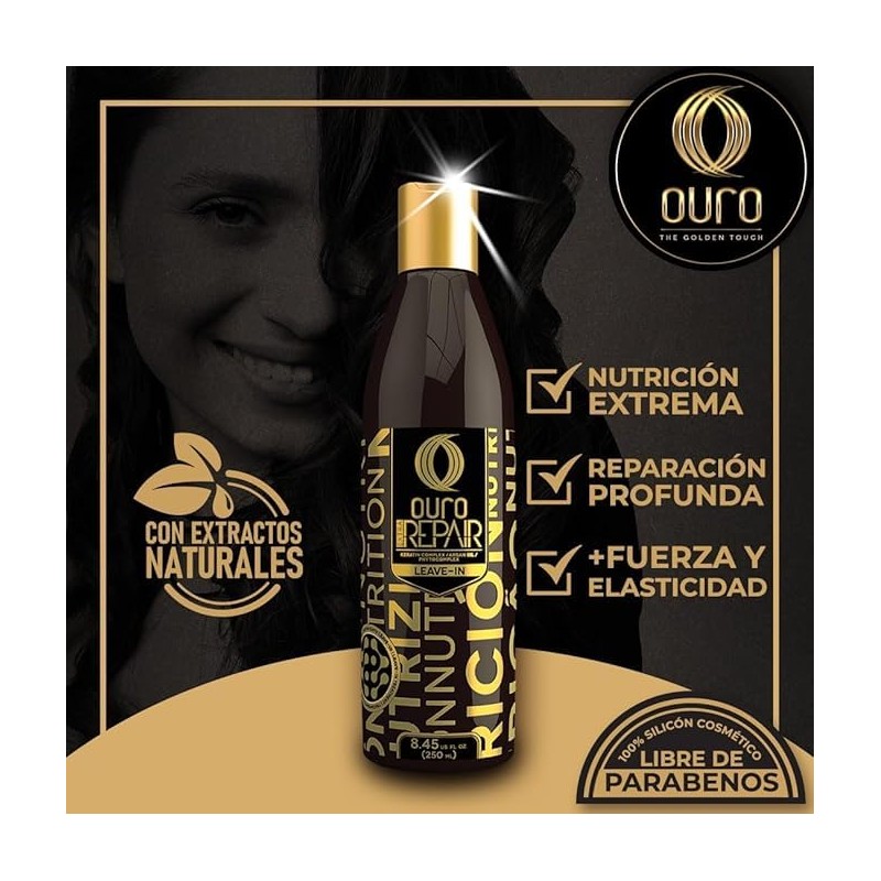 OURO Tratamiento Capilar Reestructurante Keratin Complex con Argn, Nutricin Extra
