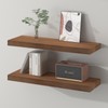 SAUMONIERES Floating Wall Shelves for Bedroom Bathroom Wall Mounted Solid