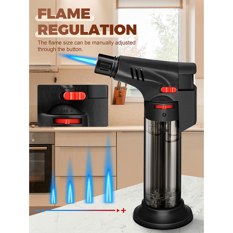 WANBRO 5 Pack of Torch Lighter, Powerful Windproof Jet Flame,