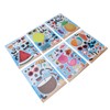 36PCS Facial Stickers for Kids Cartoon Hawaiian Beach Theme Sticker