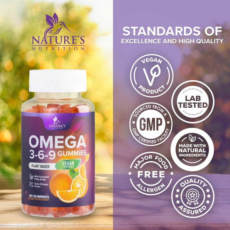 Omega 3 6 9 Gummies - Vegan Omega 3 Supplement