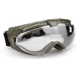WoSporT Wide Goggles with Built-in Fan BK (Tan)