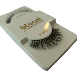 12 Pestañas Tira Bloom 100% Natural Docena Solo Modelo #747m