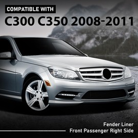 LQI Front Right Passenger Side Fender Liner Compatible with Benz C300 C350 2008-2011 MB1249145, 2046905630