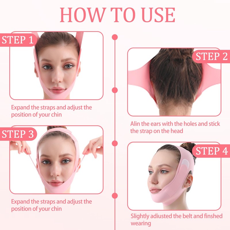 TYXHXTF V-Line Face Mask, Reusable Double Chin Mask, Face Slimming
