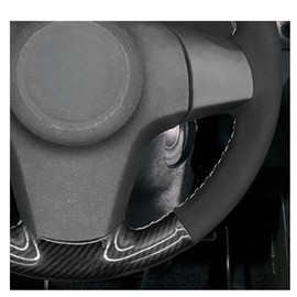 DNDEEZ Carbon Black Hand-Sewing Car Steering Wheel Cover,for Hyundai Veloster 2019 i30 2017-2019 Elantra 2019