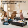 LeArex Under Bed Storage Containers with Wheels 2 Pack Underbed