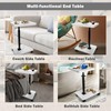 BeGyoku C Table End Table Adjustable Height,Couch Tables That Slide